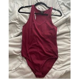 Burgundy Bodysuit